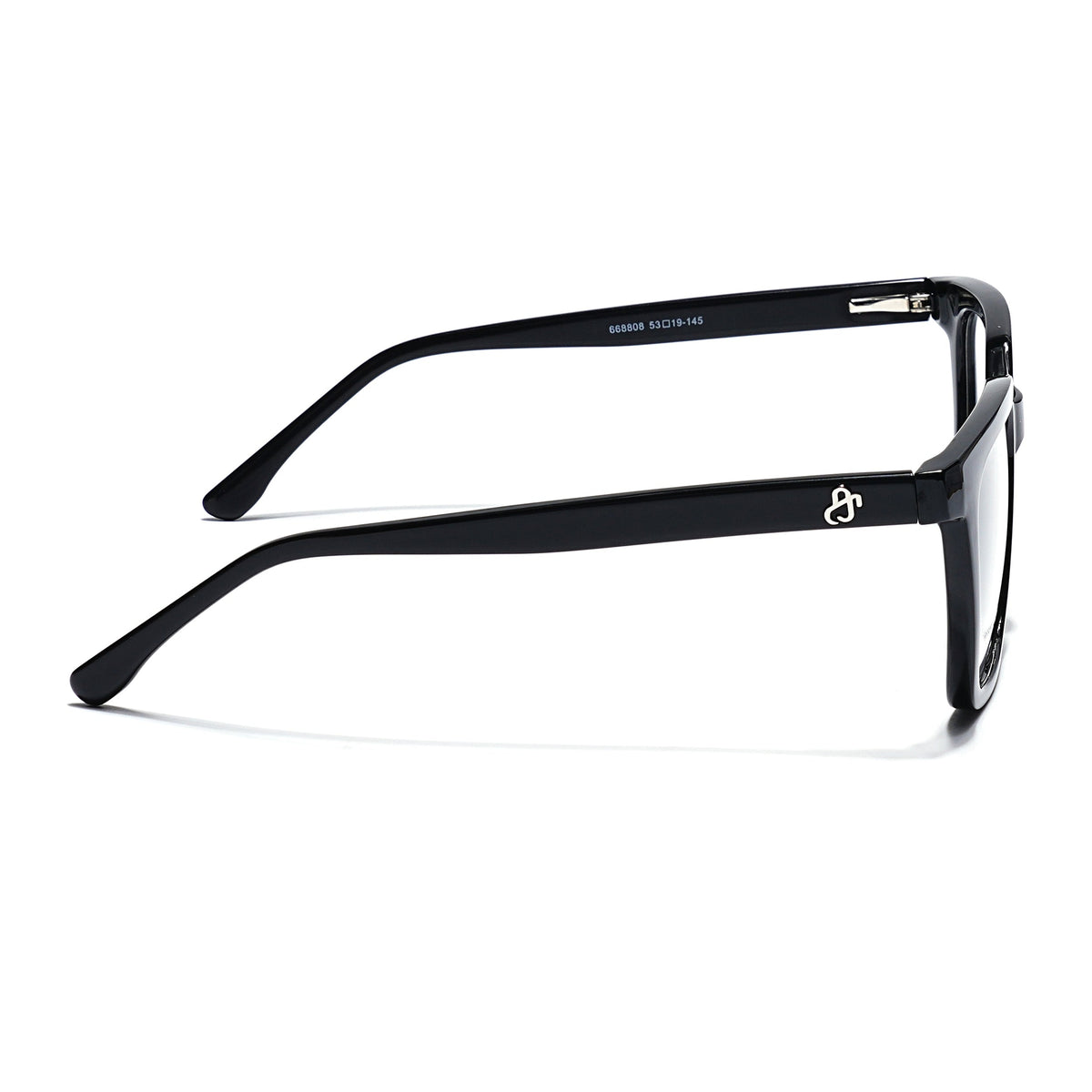 Eyejack Shine Black Wayfarer Eyeglasses for Men & Women (668808FCL2400)