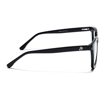 Eyejack Shine Black Wayfarer Eyeglasses for Men & Women (668808FCL2400)
