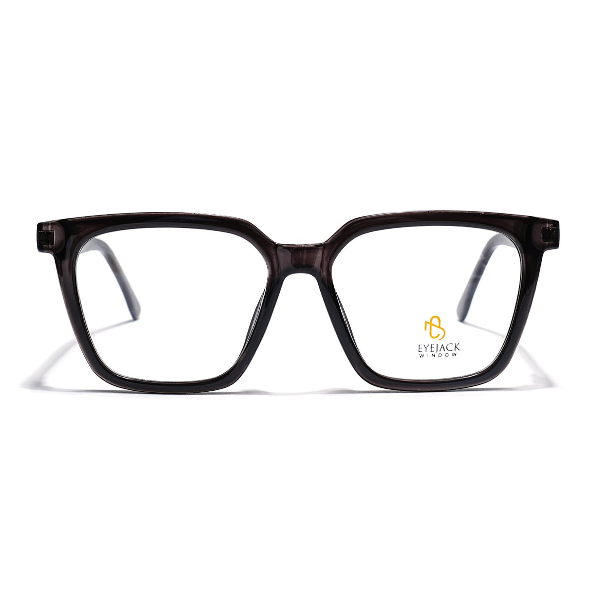 Eyejack Grey Wayfarer Eyeglasses for Men & Women (668808FCL2403)