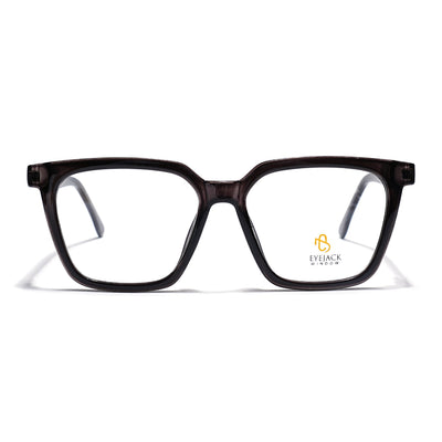 Eyejack Grey Wayfarer Eyeglasses for Men & Women (668808FCL2403)