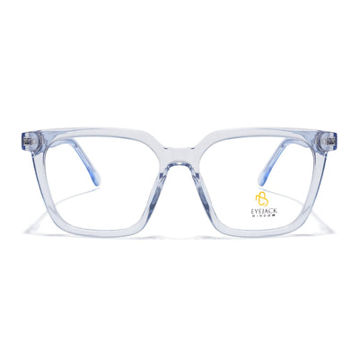 Eyejack Light Blue Wayfarer Eyeglasses for Men & Women (668808FCL2407)