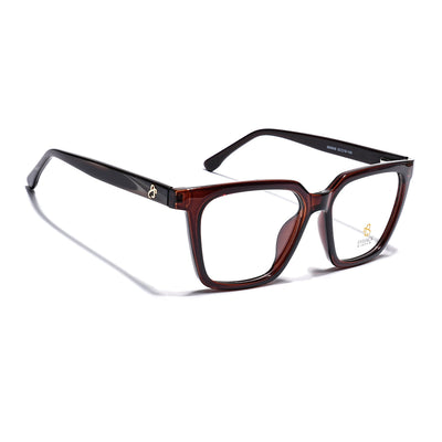 Eyejack Brown Wayfarer Eyeglasses for Men & Women (668808FCL2408)