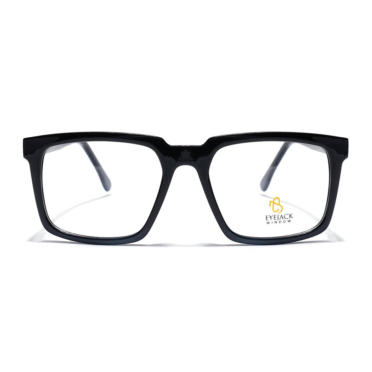 Eyejack Shine Black Wayfarer Eyeglasses for Men & Women (668809FCL2412)
