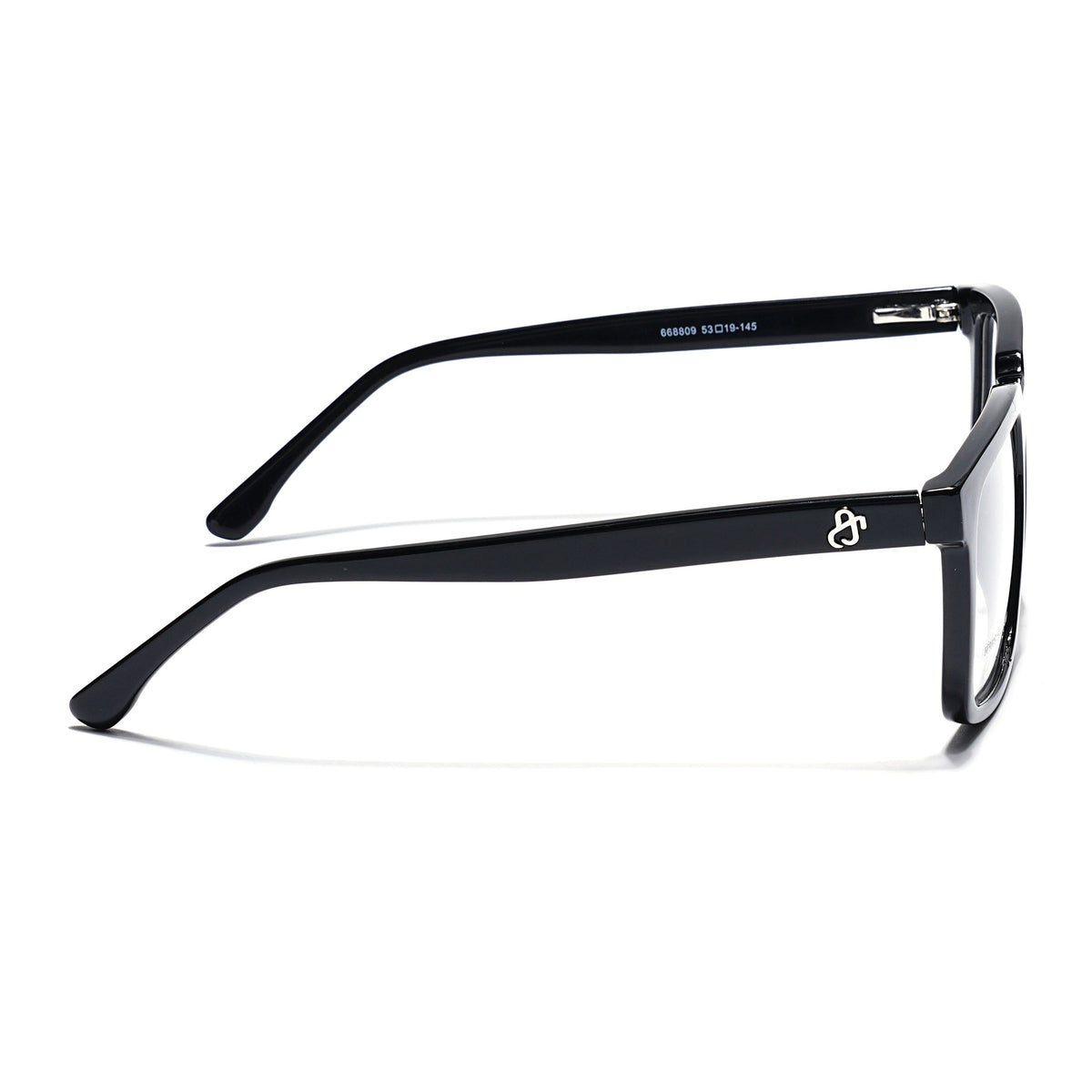 Eyejack Shine Black Wayfarer Eyeglasses for Men & Women (668809FCL2412)