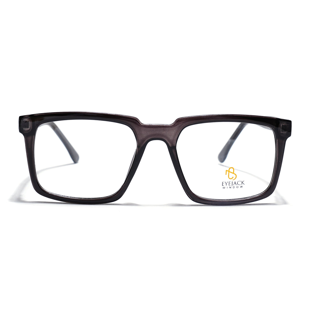 Eyejack Grey Wayfarer Eyeglasses for Men & Women (668809FCL2415)