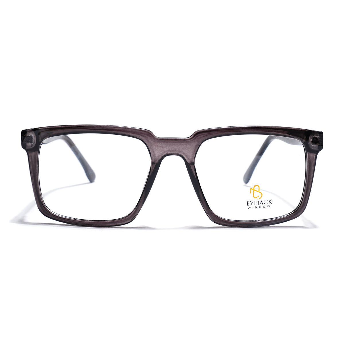 Eyejack Grey Wayfarer Eyeglasses for Men & Women (668809FCL2416)