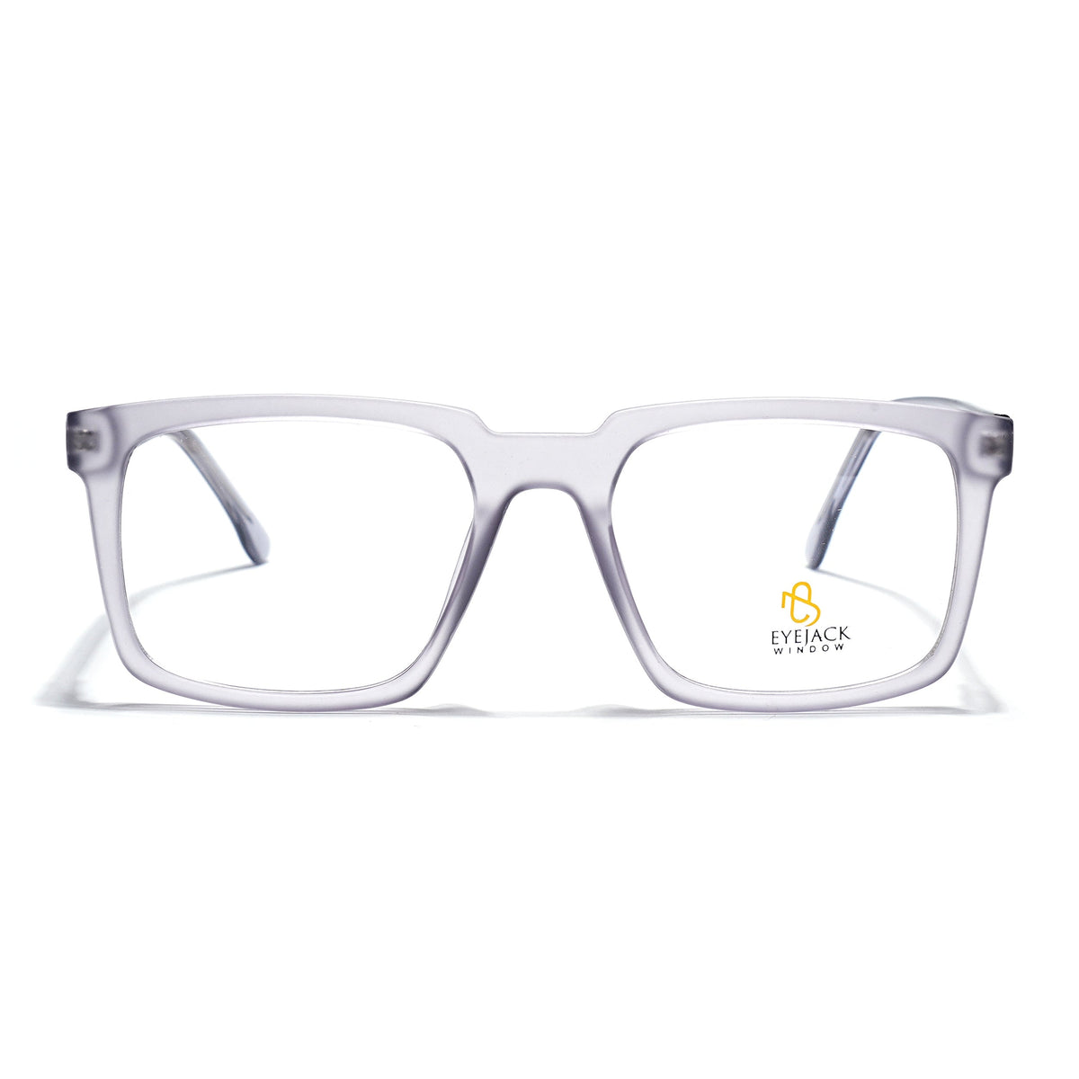 Eyejack Matt Grey Wayfarer Eyeglasses for Men & Women (668809FCL2417)