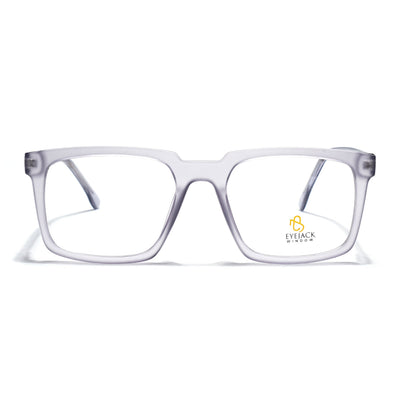 Eyejack Matt Grey Wayfarer Eyeglasses for Men & Women (668809FCL2417)