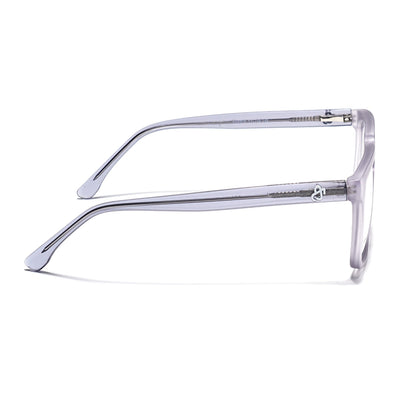 Eyejack Matt Grey Wayfarer Eyeglasses for Men & Women (668809FCL2417)