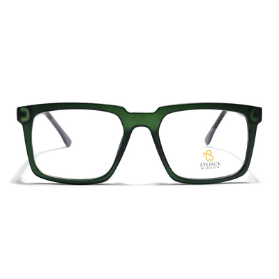 Eyejack Green Wayfarer Eyeglasses for Men & Women (668809FCL2421)