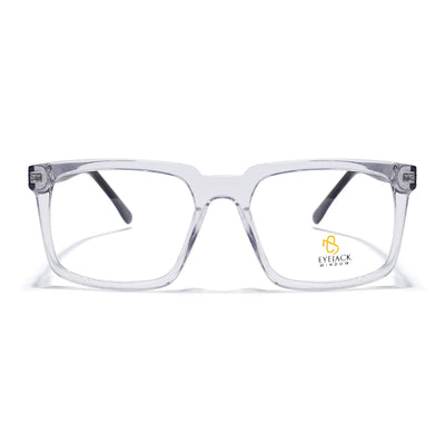 Eyejack Transparent Wayfarer Eyeglasses for Men & Women (668809FCL2422)