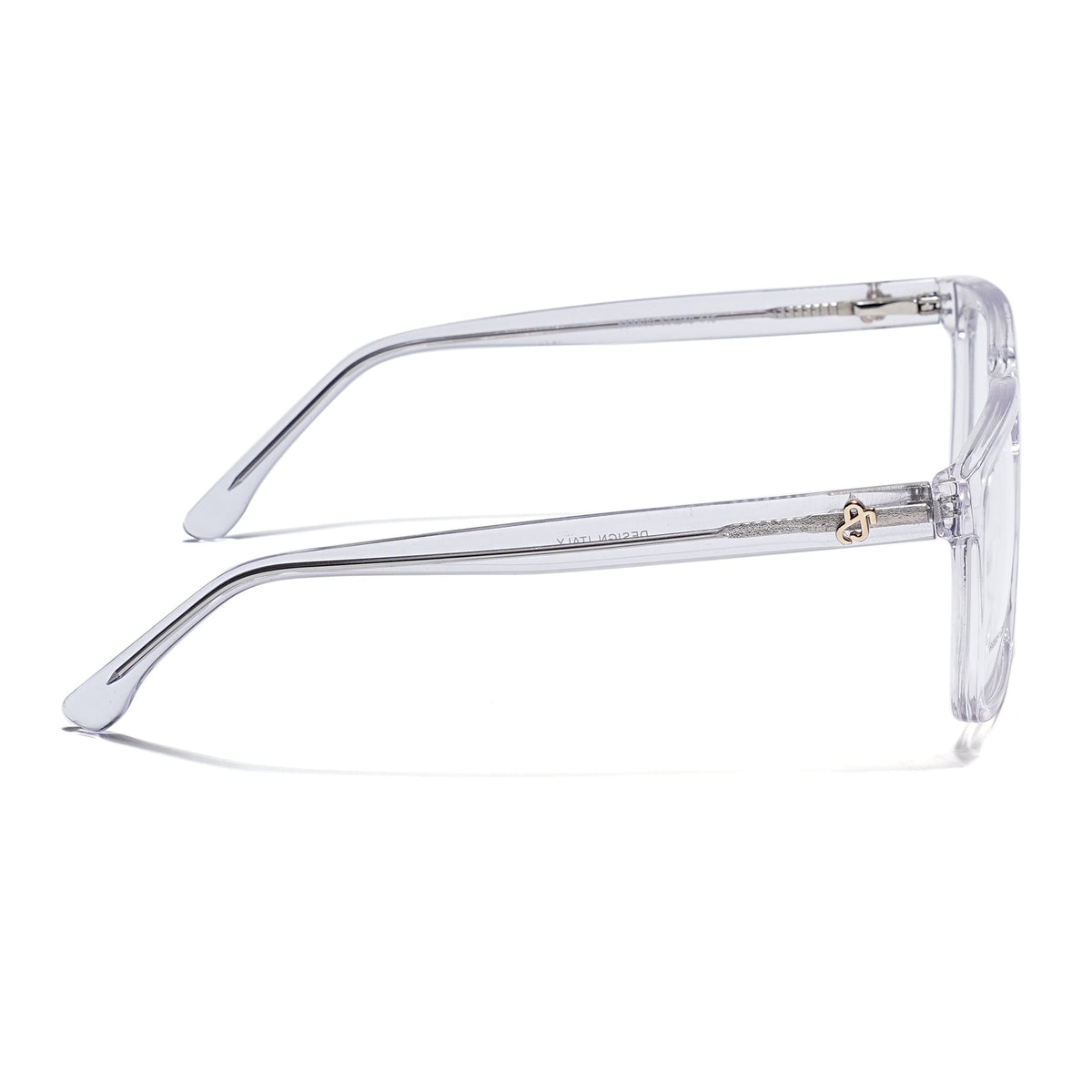 Eyejack Transparent Wayfarer Eyeglasses for Men & Women (668809FCL2423)