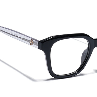 Eyejack Shine Black Wayfarer Eyeglasses for Men & Women (668810FCL2425)