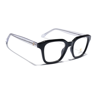 Eyejack Shine Black Wayfarer Eyeglasses for Men & Women (668810FCL2425)