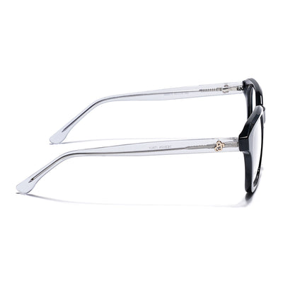 Eyejack Shine Black Wayfarer Eyeglasses for Men & Women (668810FCL2425)