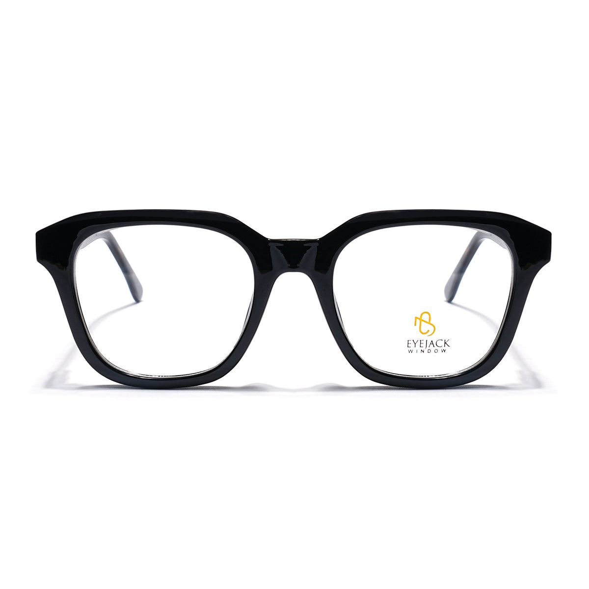 Eyejack Shine Black Wayfarer Eyeglasses for Men & Women (668810FCL2426)