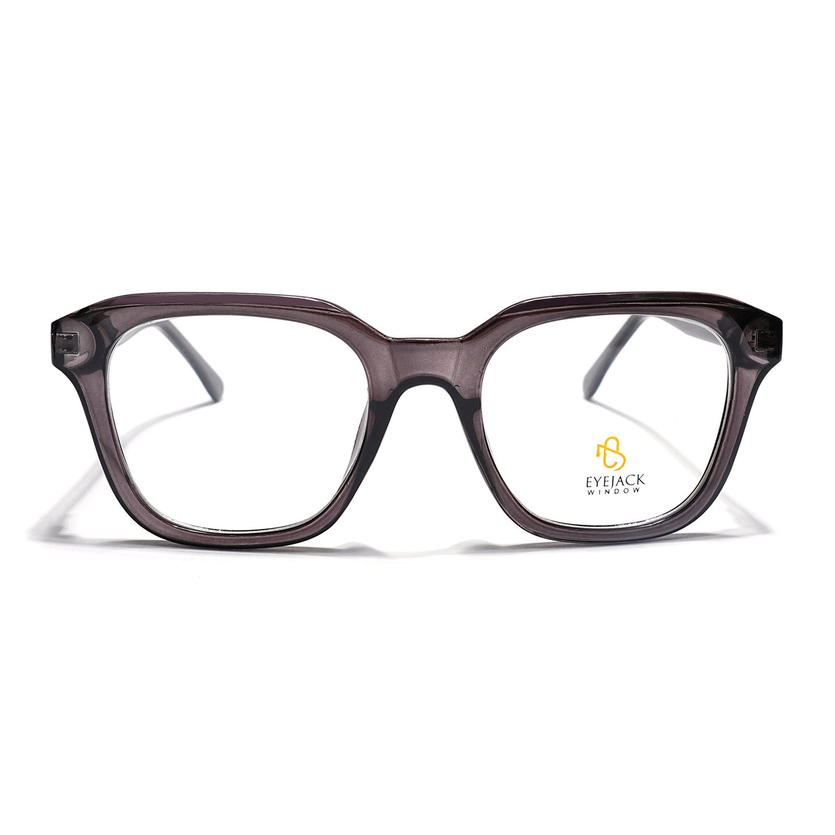 Eyejack Grey Wayfarer Eyeglasses for Men & Women (668810FCL2427)