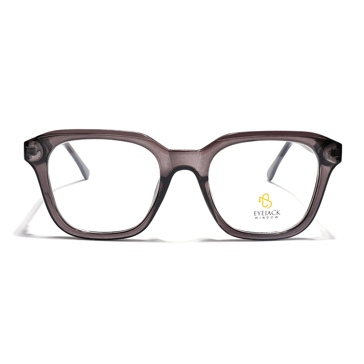 Eyejack Grey Wayfarer Eyeglasses for Men & Women (668810FCL2428)