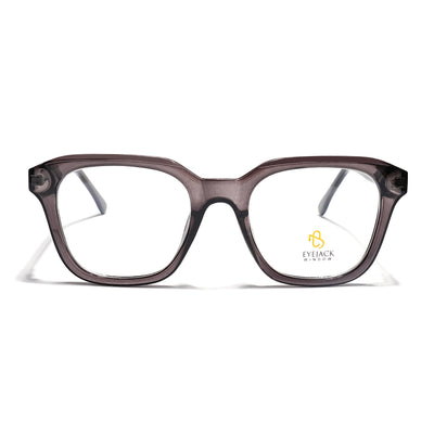 Eyejack Grey Wayfarer Eyeglasses for Men & Women (668810FCL2428)