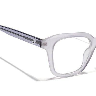 Eyejack Matt Grey Wayfarer Eyeglasses for Men & Women (668810FCL2429)