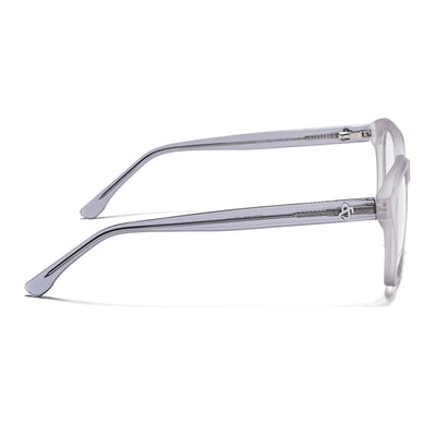 Eyejack Matt Grey Wayfarer Eyeglasses for Men & Women (668810FCL2429)