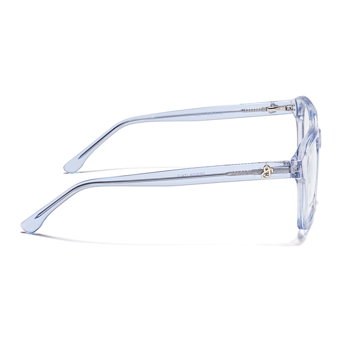 Eyejack Light Blue Wayfarer Eyeglasses for Men & Women (668810FCL2431)