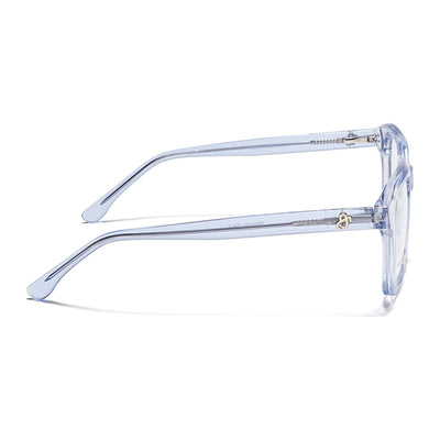Eyejack Light Blue Wayfarer Eyeglasses for Men & Women (668810FCL2431)