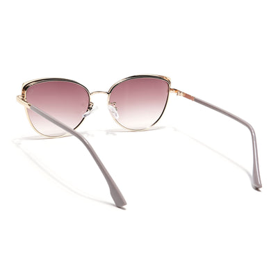 Eyejack Golden & Brown Cateye Sunglasses for Women (7005CL831)