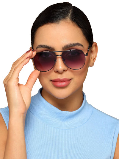Eyejack Grey Aviator Sunglasses for Men & Women (7008CL870)