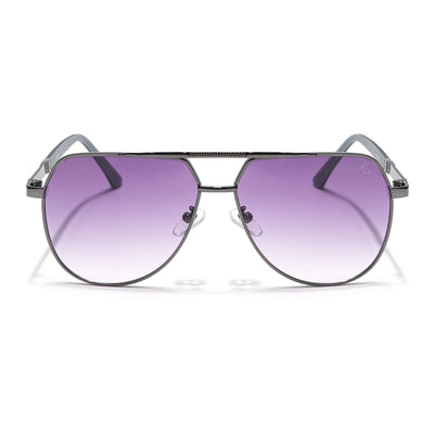 Eyejack Grey Aviator Sunglasses for Men & Women (7008CL870)
