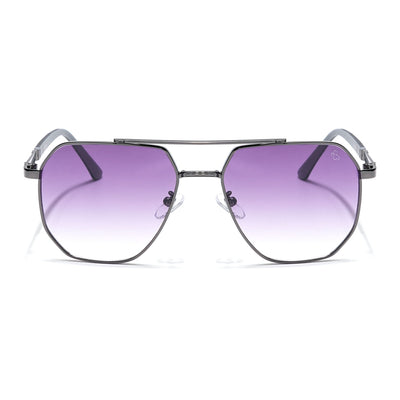 Eyejack Grey Square Sunglasses for Men & Women (7009CL874)