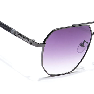 Eyejack Grey Square Sunglasses for Men & Women (7009CL874)