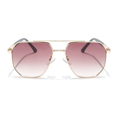 Eyejack Golden Square Sunglasses for Men & Women (7009CL875)
