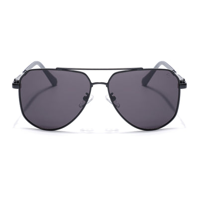 Eyejack Black Aviator Sunglasses for Men & Women (7013CL2122)