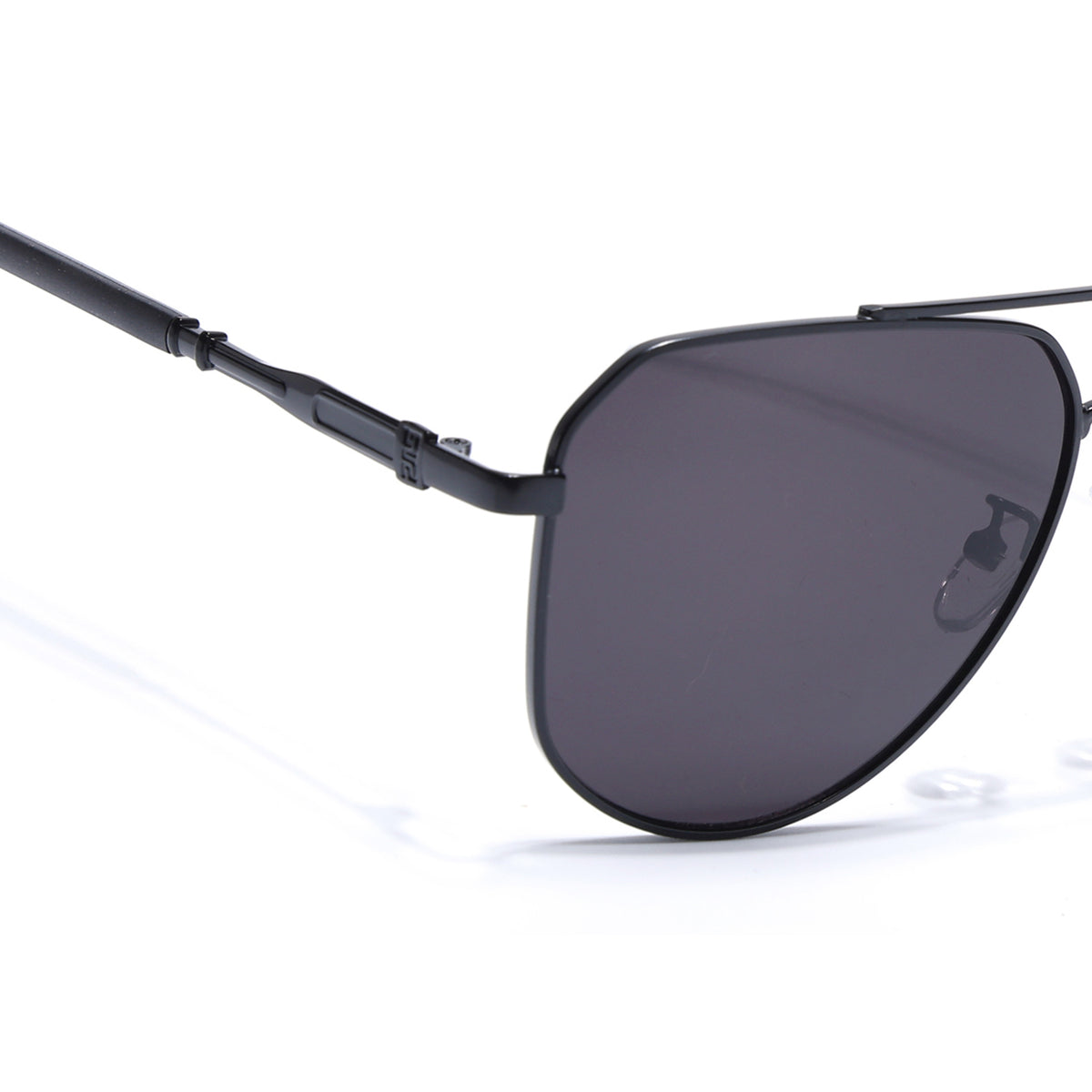 Eyejack Black Aviator Sunglasses for Men & Women (7013CL2122)