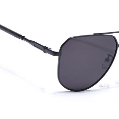 Eyejack Black Aviator Sunglasses for Men & Women (7013CL2122)