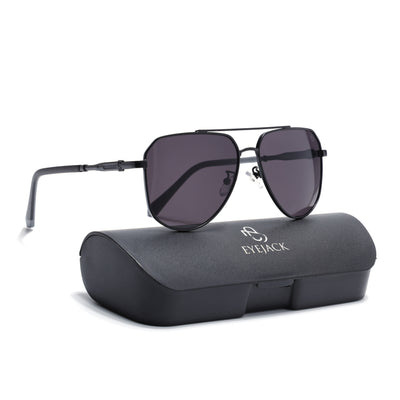 Eyejack Black Aviator Sunglasses for Men & Women (7013CL2122)