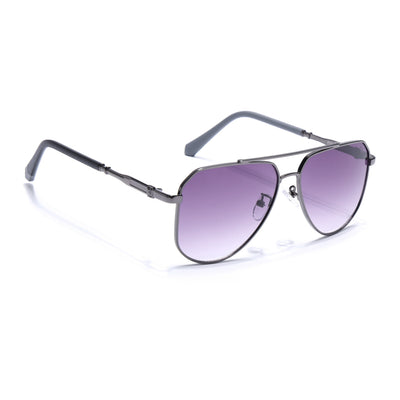 Eyejack Dark Grey Aviator Sunglasses for Men & Women (7013CL2123)