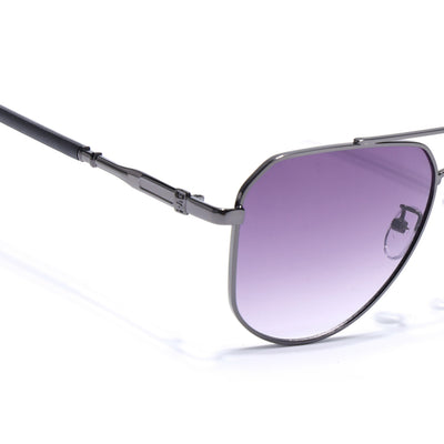 Eyejack Dark Grey Aviator Sunglasses for Men & Women (7013CL2123)