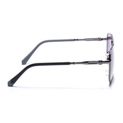 Eyejack Dark Grey Aviator Sunglasses for Men & Women (7013CL2123)
