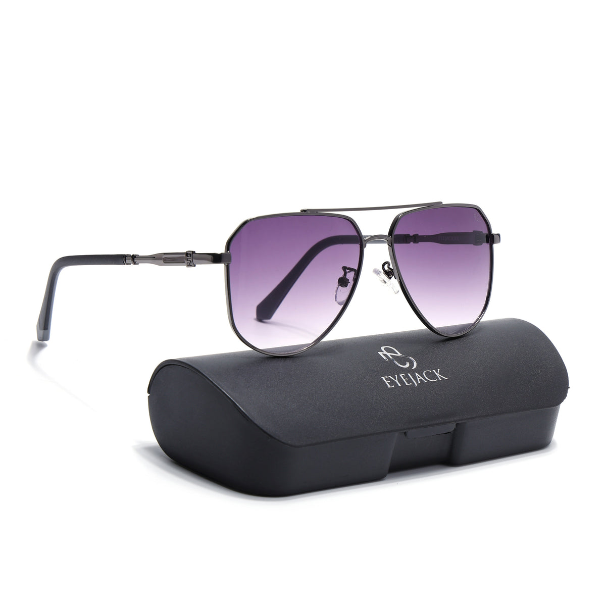 Eyejack Dark Grey Aviator Sunglasses for Men & Women (7013CL2123)