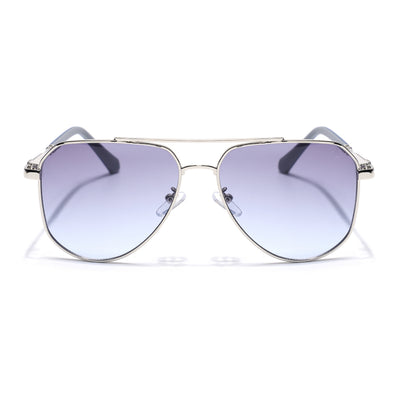 Eyejack Silver Aviator Sunglasses for Men & Women (7013CL2124)