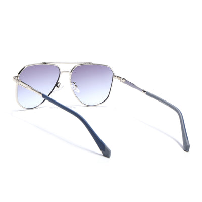 Eyejack Silver Aviator Sunglasses for Men & Women (7013CL2124)