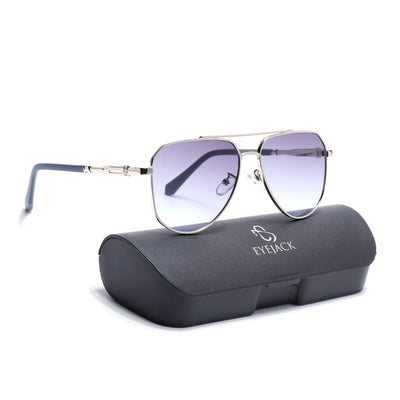 Eyejack Silver Aviator Sunglasses for Men & Women (7013CL2124)