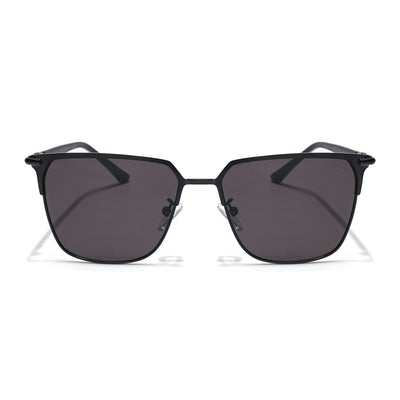 Eyejack Black Square Sunglasses for Men & Women (7021CL852)