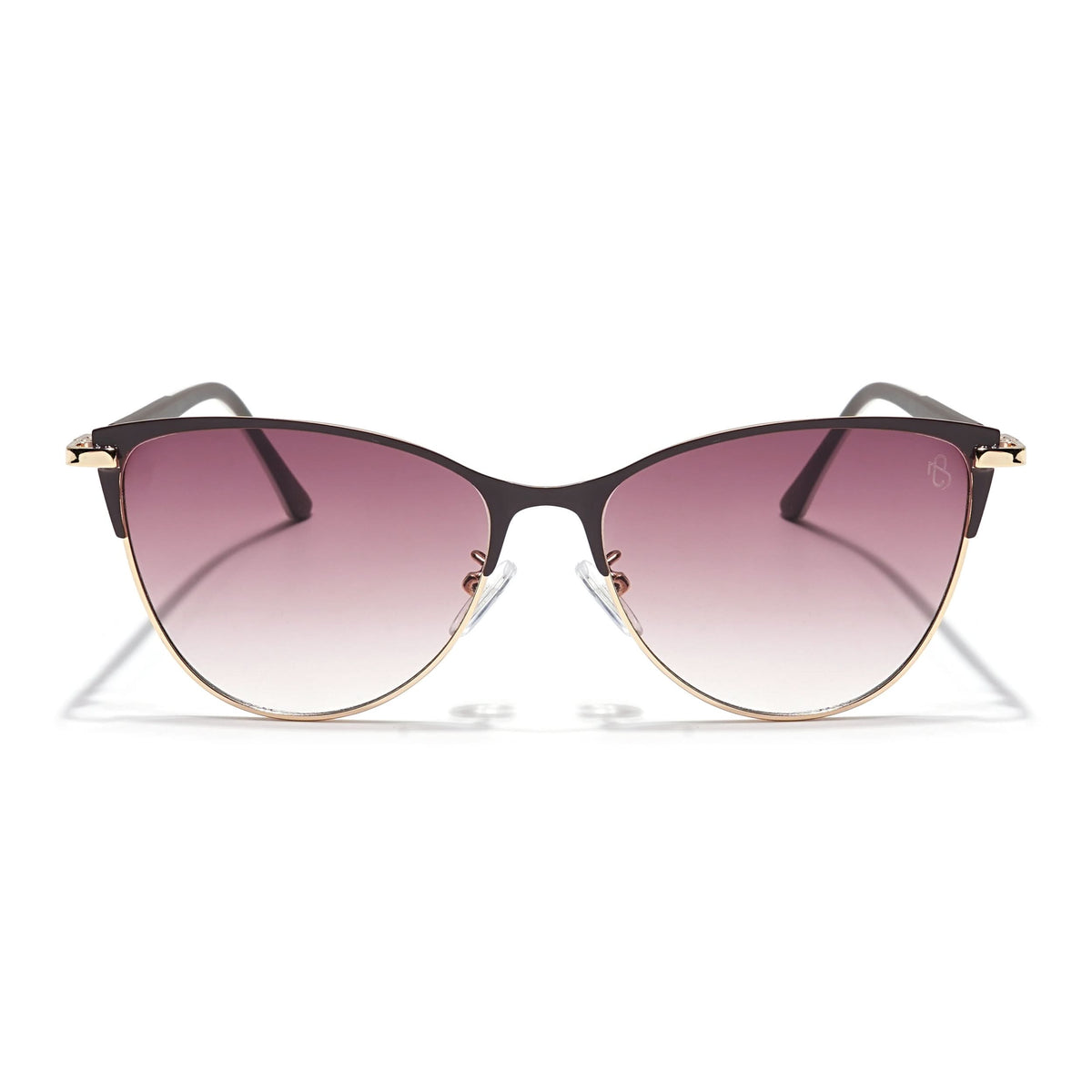 Eyejack Golden & Brown Cateye Sunglasses for Women (7030CL844)