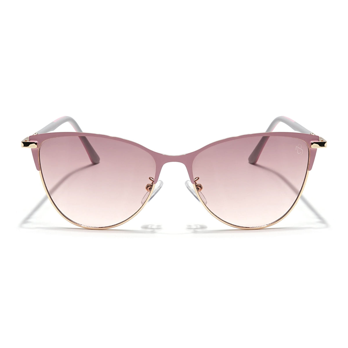 Eyejack Golden & Pink Cateye Sunglasses for Women (7030CL845)