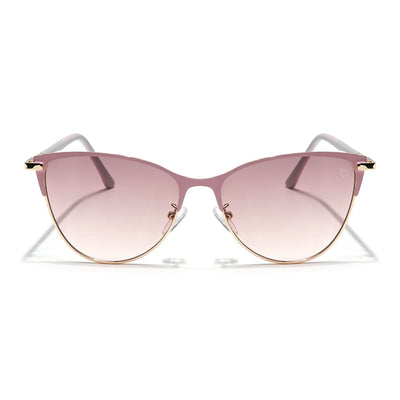 Eyejack Golden & Pink Cateye Sunglasses for Women (7030CL845)