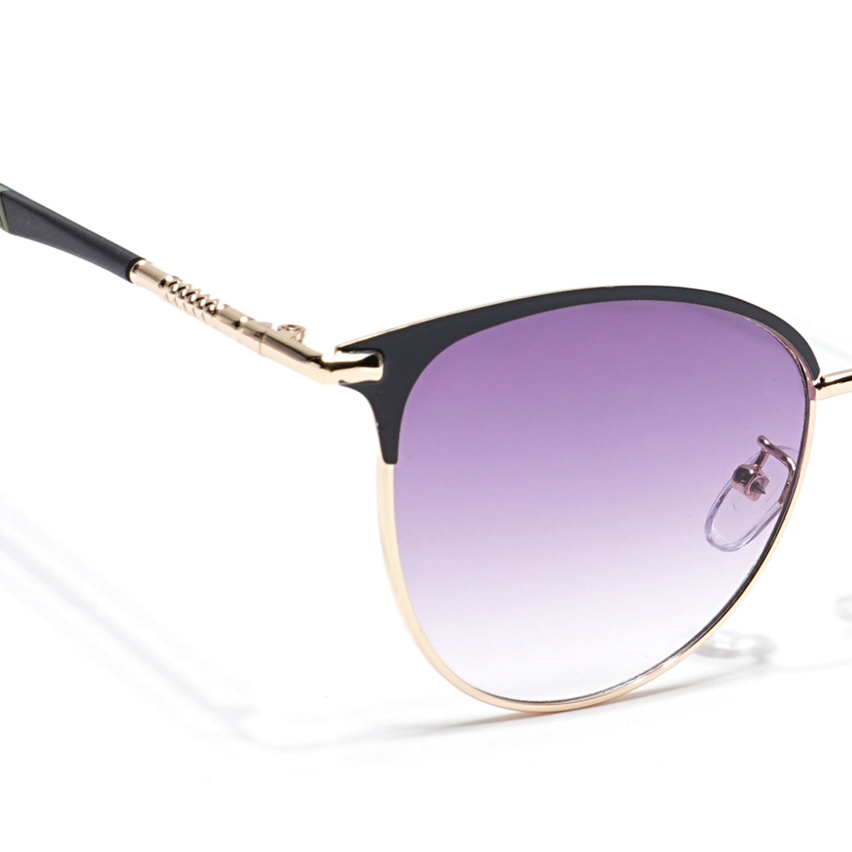 Eyejack Golden & Black Cateye Sunglasses for Women (7031CL821)