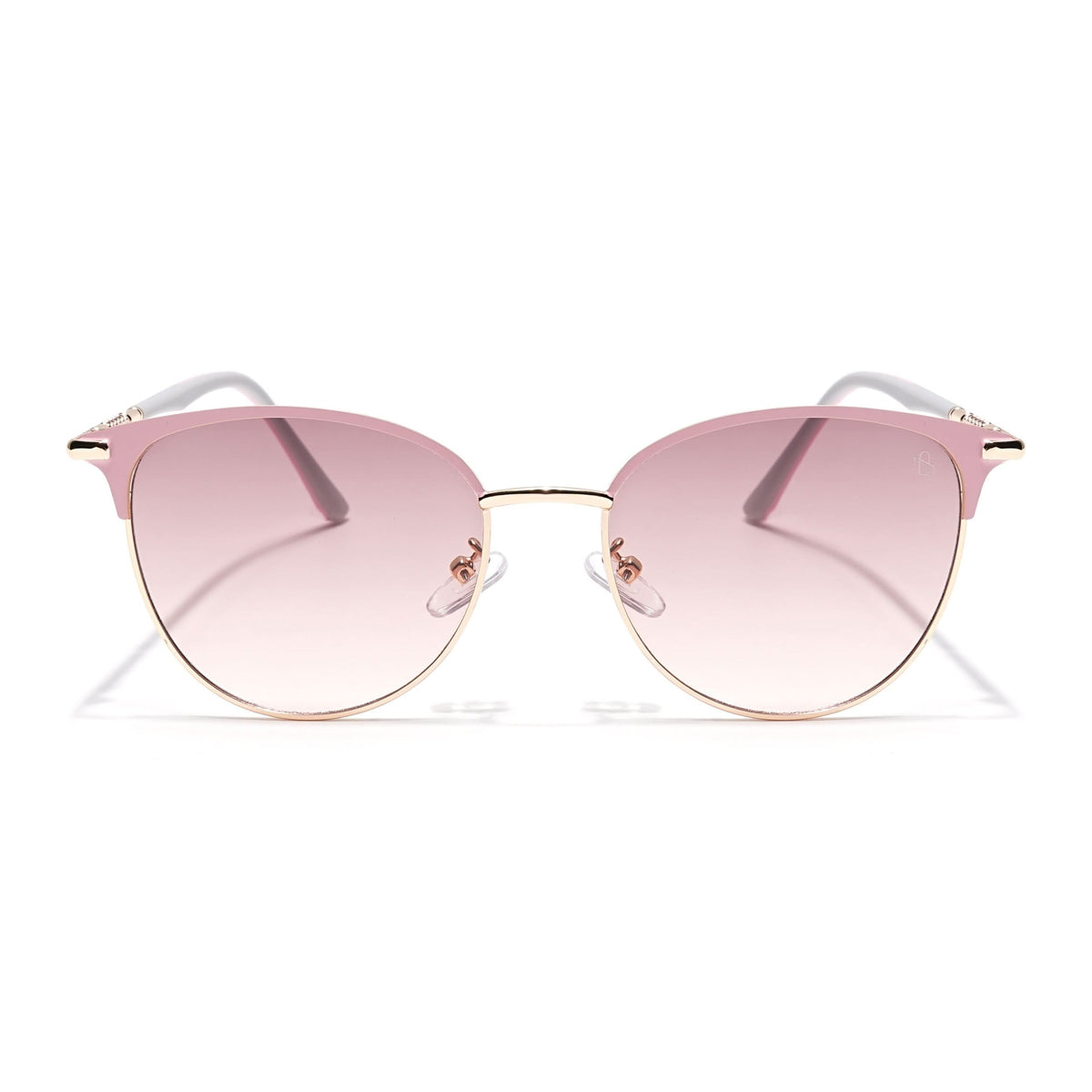 Eyejack Golden & Pink Cateye Sunglasses for Women (7031CL822)